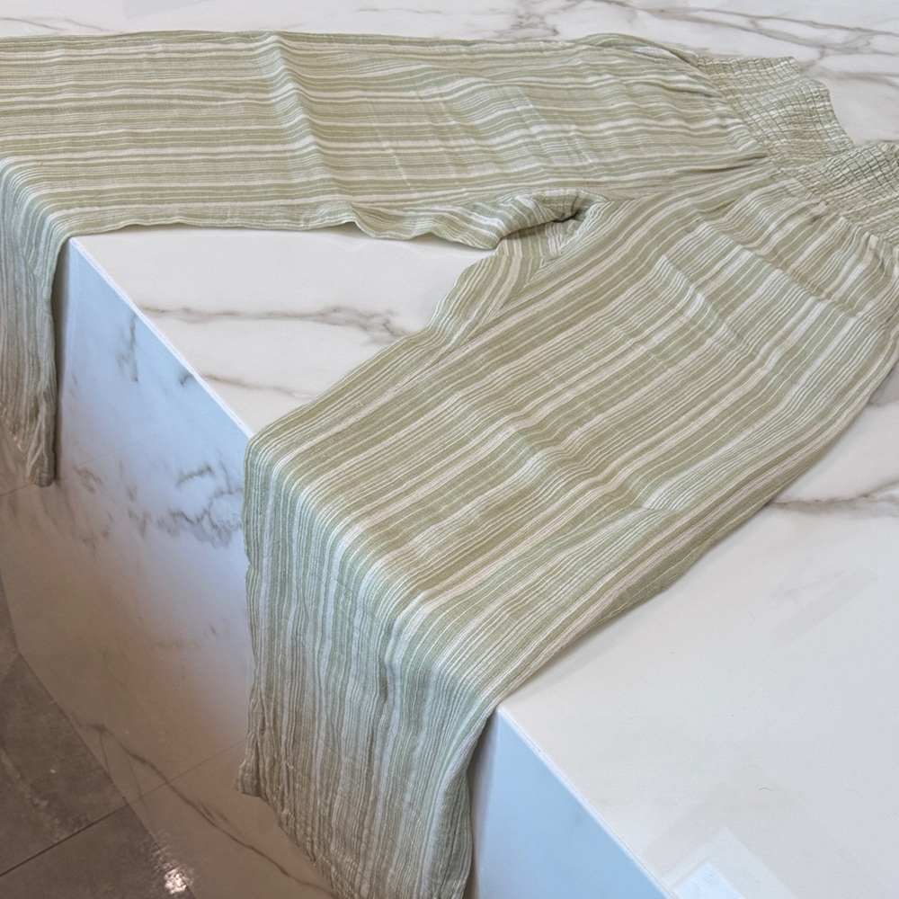 Billabong Light Green Striped Joggers